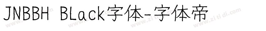 JNBBH BLack字体字体转换